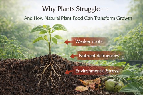 🌱 Why Plants Struggle — And How Natural Plant Food Can Transform Growth
